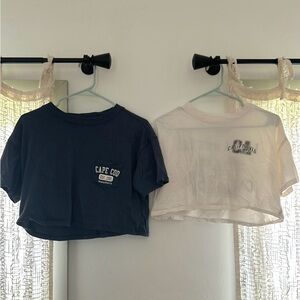 ✨2 PACK✨ Aeropostale Cropped Boyfriend Tees // Size XS